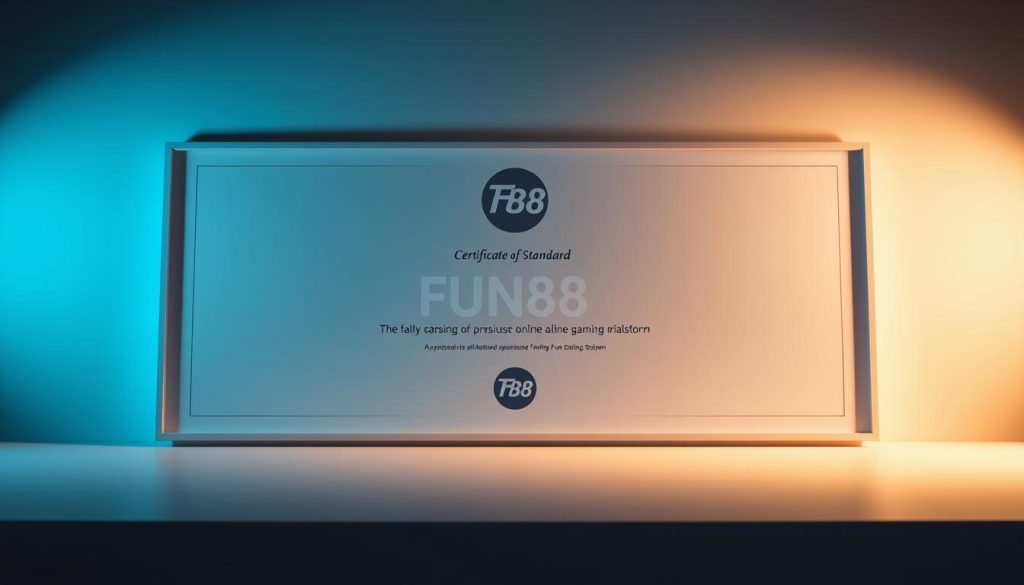ใบรับรองมาตรฐาน fun88
